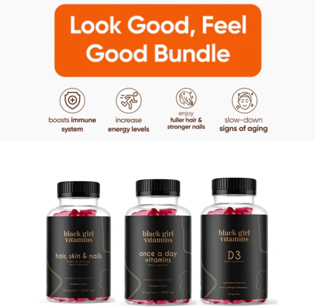 Hair, Skin & Nails gummies bottle included in the bundle