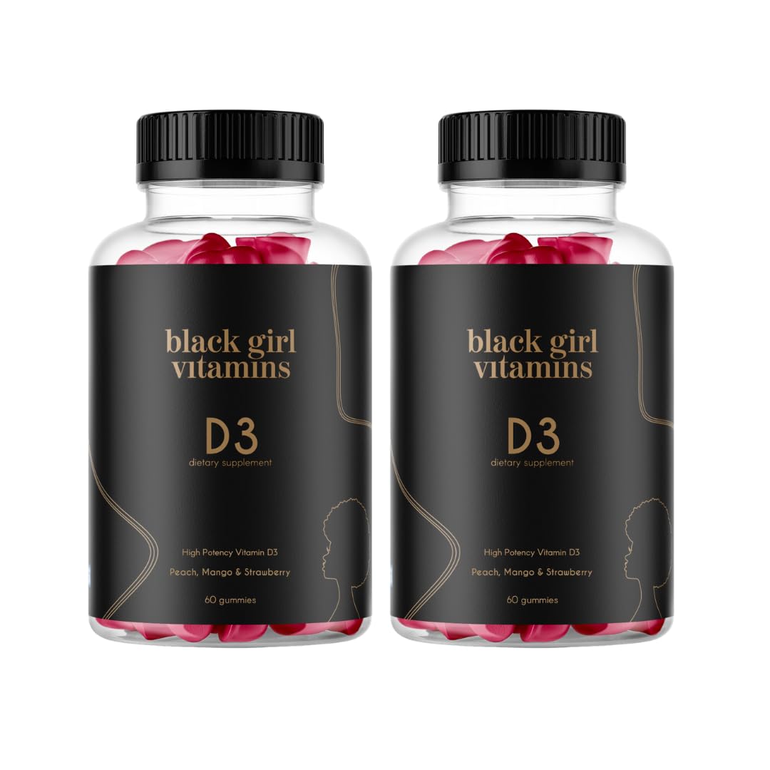 Front packaging view of Black Girl Vitamins Vitamin D3 Gummies