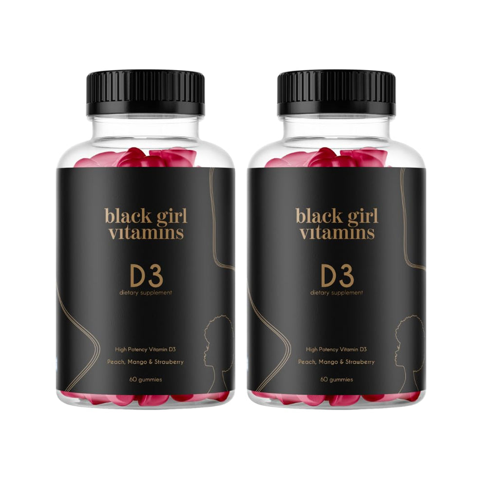 Front packaging view of Black Girl Vitamins Vitamin D3 Gummies