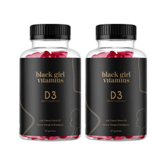 Front packaging view of Black Girl Vitamins Vitamin D3 Gummies