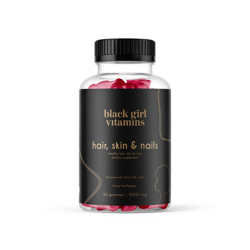 Hair, skin, and nails gummies with biotin 6000 mcg