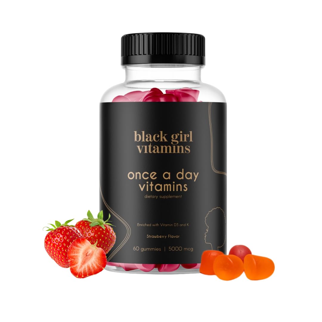 Front view of Black Girl Vitamins Once a Day Women's Multivitamin Gummy