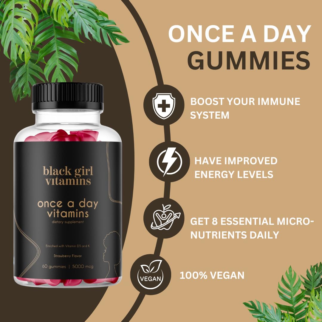 Nutrition facts and ingredients panel for the gummy multivitamin