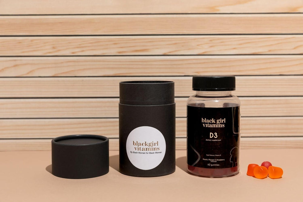 Packaging image emphasizing vegan and gluten-free formula of Vitamin D3 Gummies