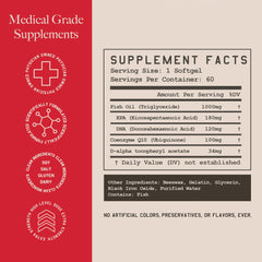 Natural black softgels with opaque shell