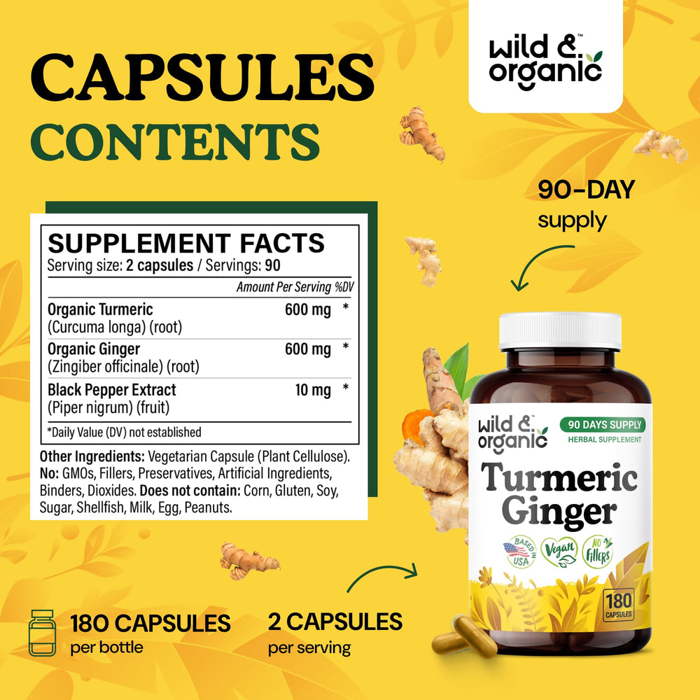 Label showing black pepper 10 mg per serving
