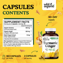 Label showing black pepper 10 mg per serving