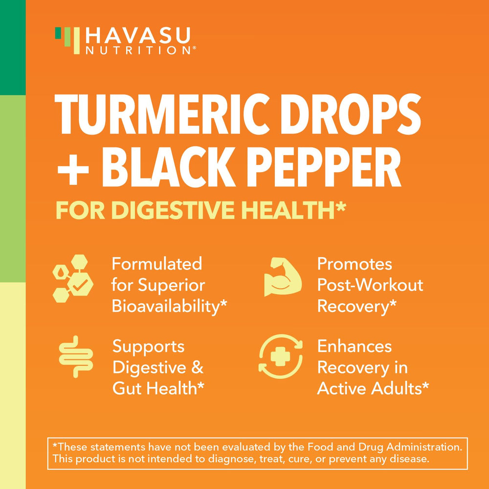 Graphic showing black pepper enhancing turmeric absorption