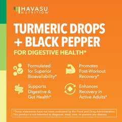 Graphic showing black pepper enhancing turmeric absorption