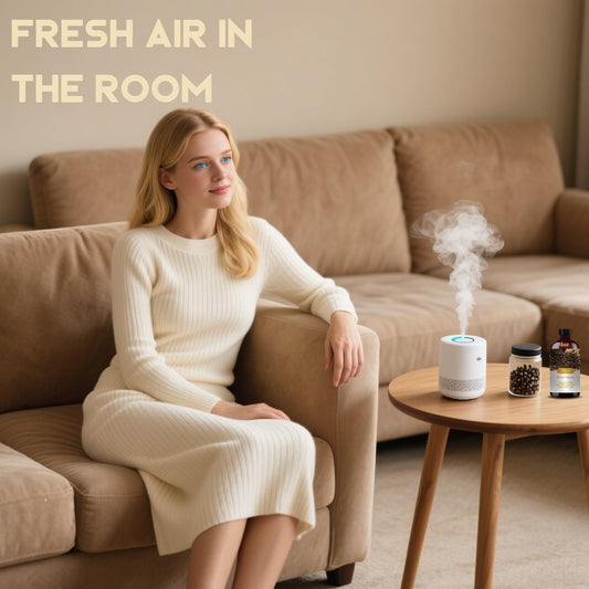 Aromatherapy diffuser with Black Pepper Essential Oil