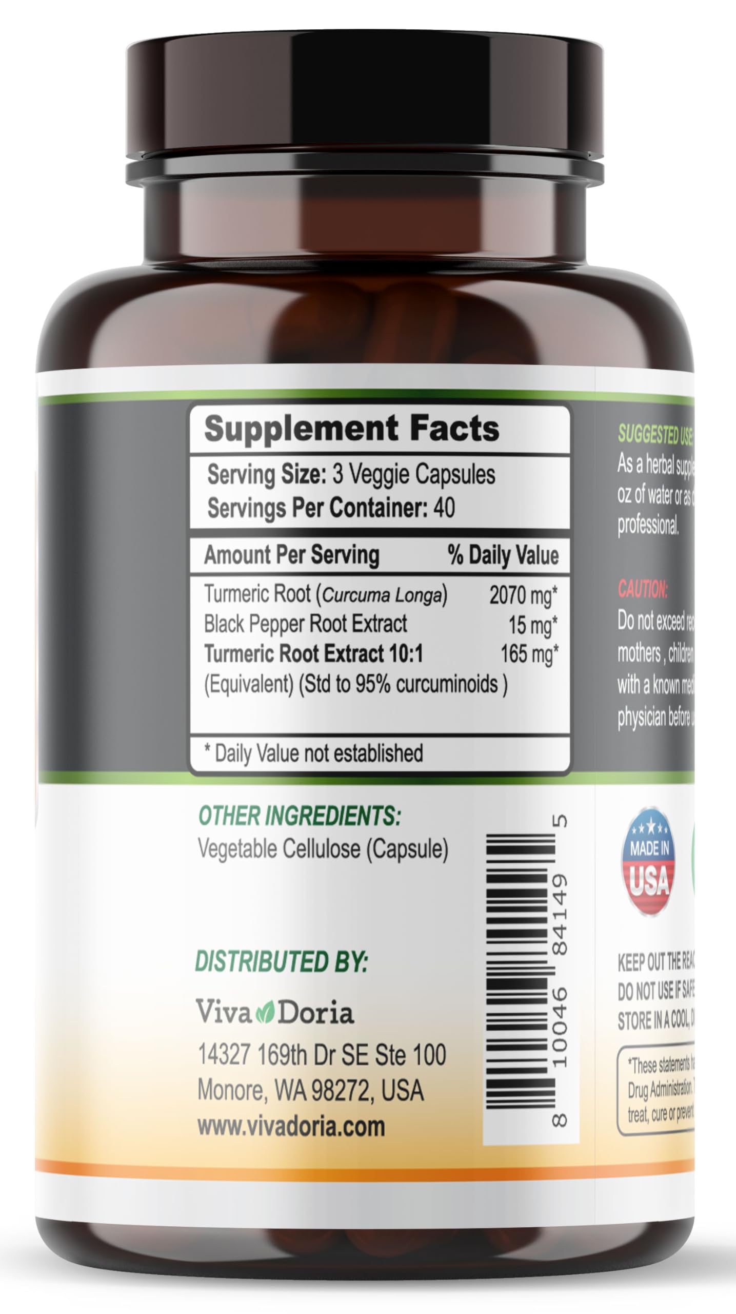 Black pepper extract for enhanced absorption