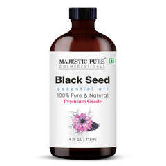 Amber glass bottle with built-in dropper for black seed oil