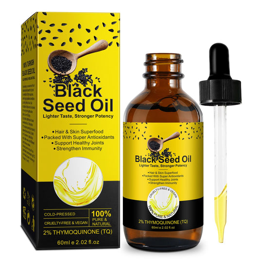 Bottle of black seed oil