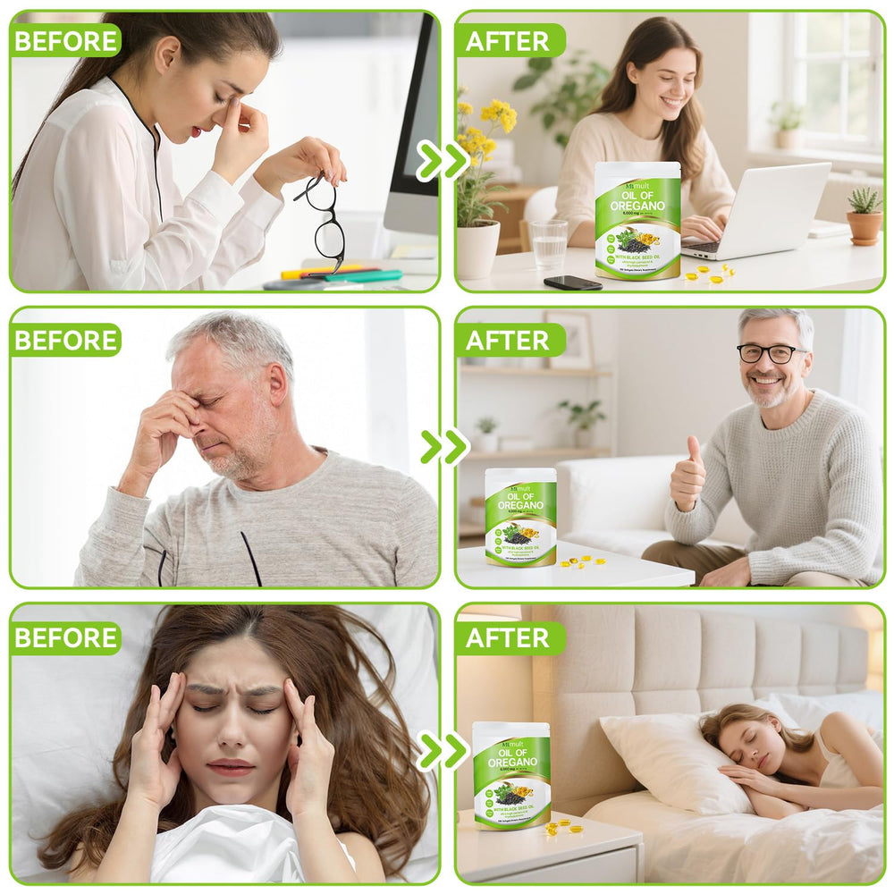 Softgels containing black seed oil and moringa