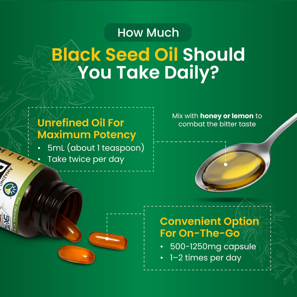 Graphic showing brain function benefits of Black Seed Oil