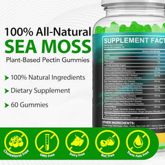 Black seed oil with sea moss illustration