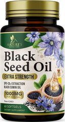 Bottle of Black Seed Oil Softgels 1000mg (60 count)