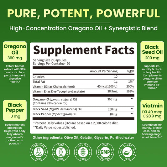 Black seed oil softgels