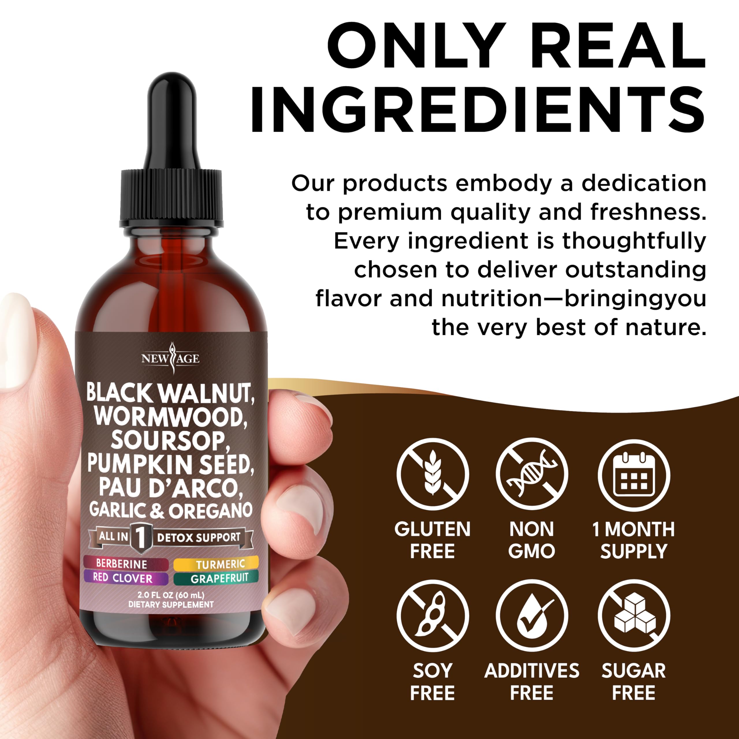 Hull Bark and neem extract in herbal tincture