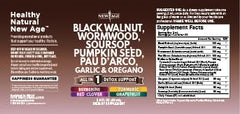 Product packaging and bottle of Black Walnut Wormwood Cleanse Drops