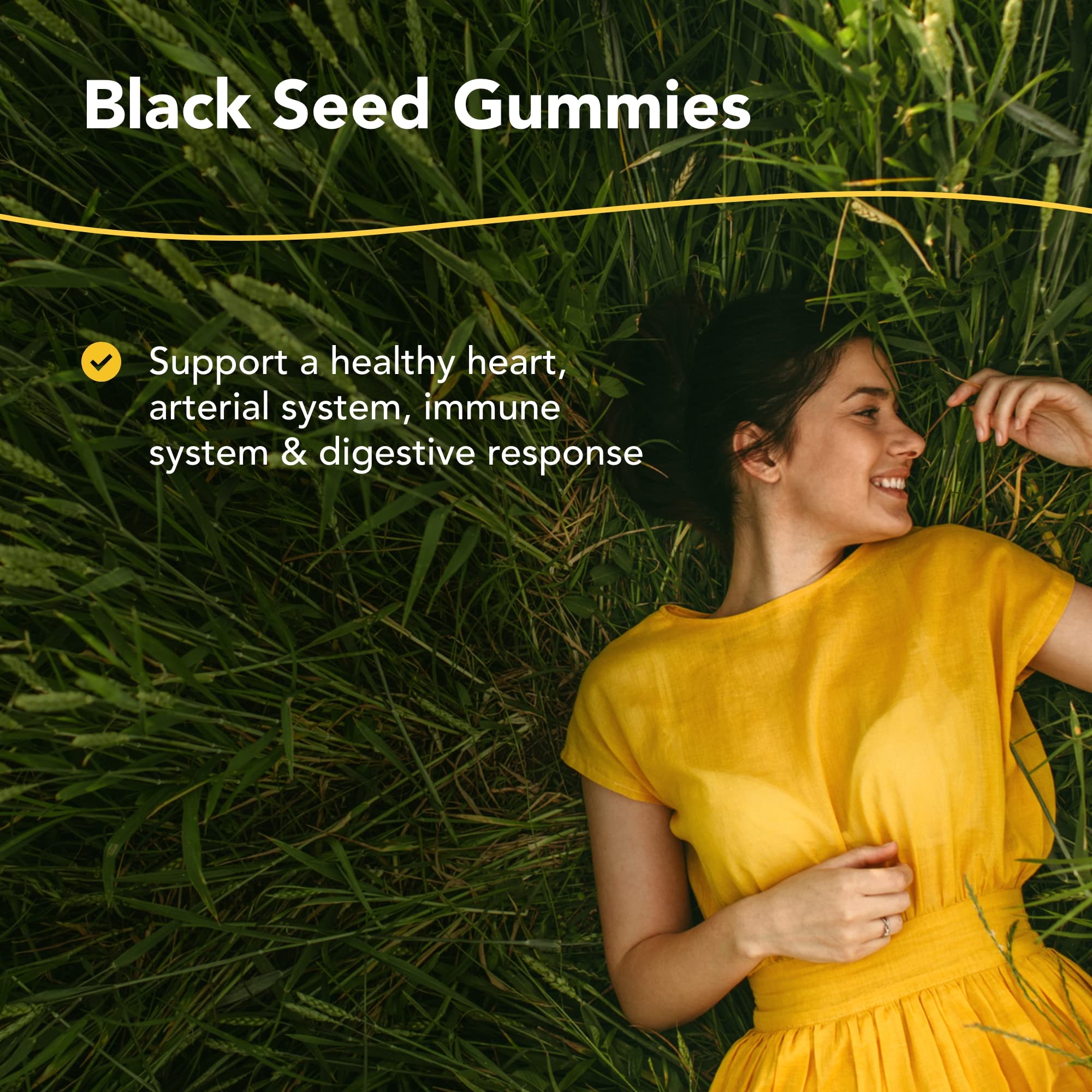 Close-up of gummy bottle back panel with nutrition information