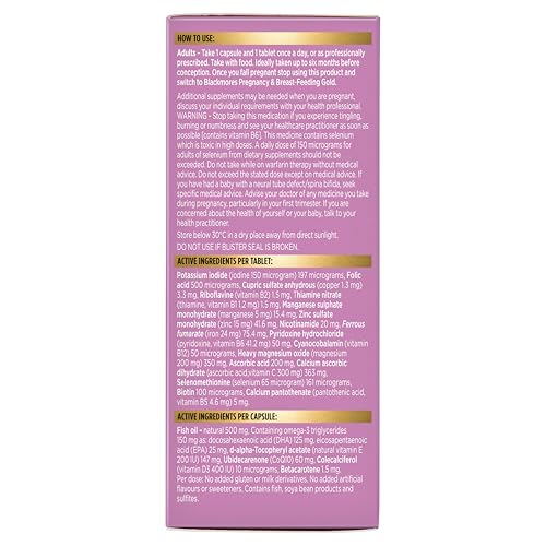 Close-up of Conceive Well Gold tablets