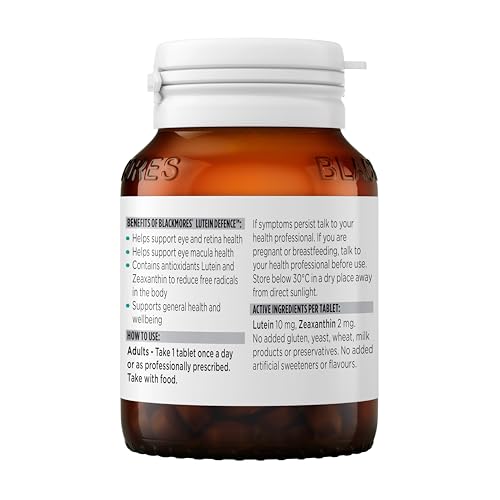 Nutrition facts and ingredients for Blackmores Lutein Defence