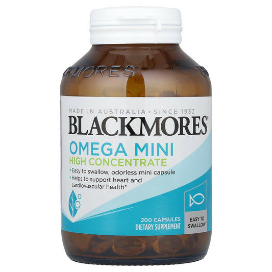 Blackmores Omega Mini High Concentrate bottle - 200 capsules