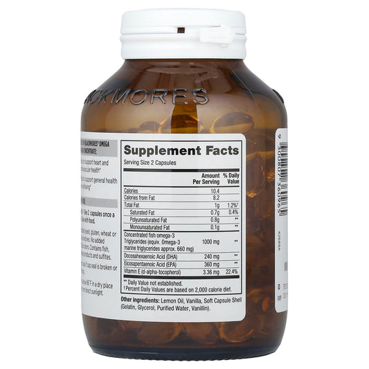 Close-up of Easy-to-Swallow Odorless Omega Mini capsules