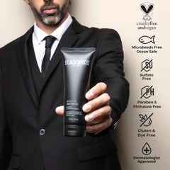 Blackwood For Men BioFuse Hair Sculpting Gel hands applying for even distribution.