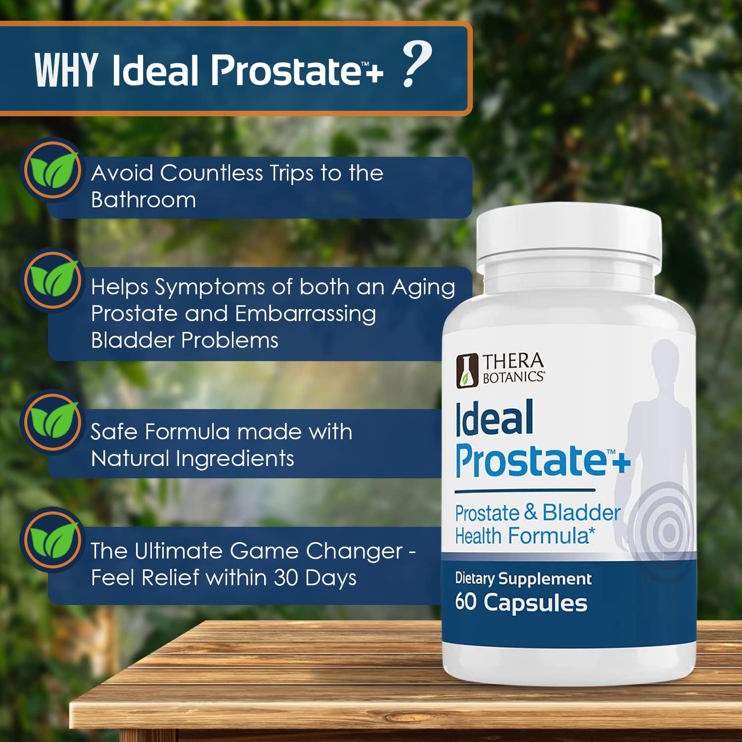 Bladder support and prostate health vitamins