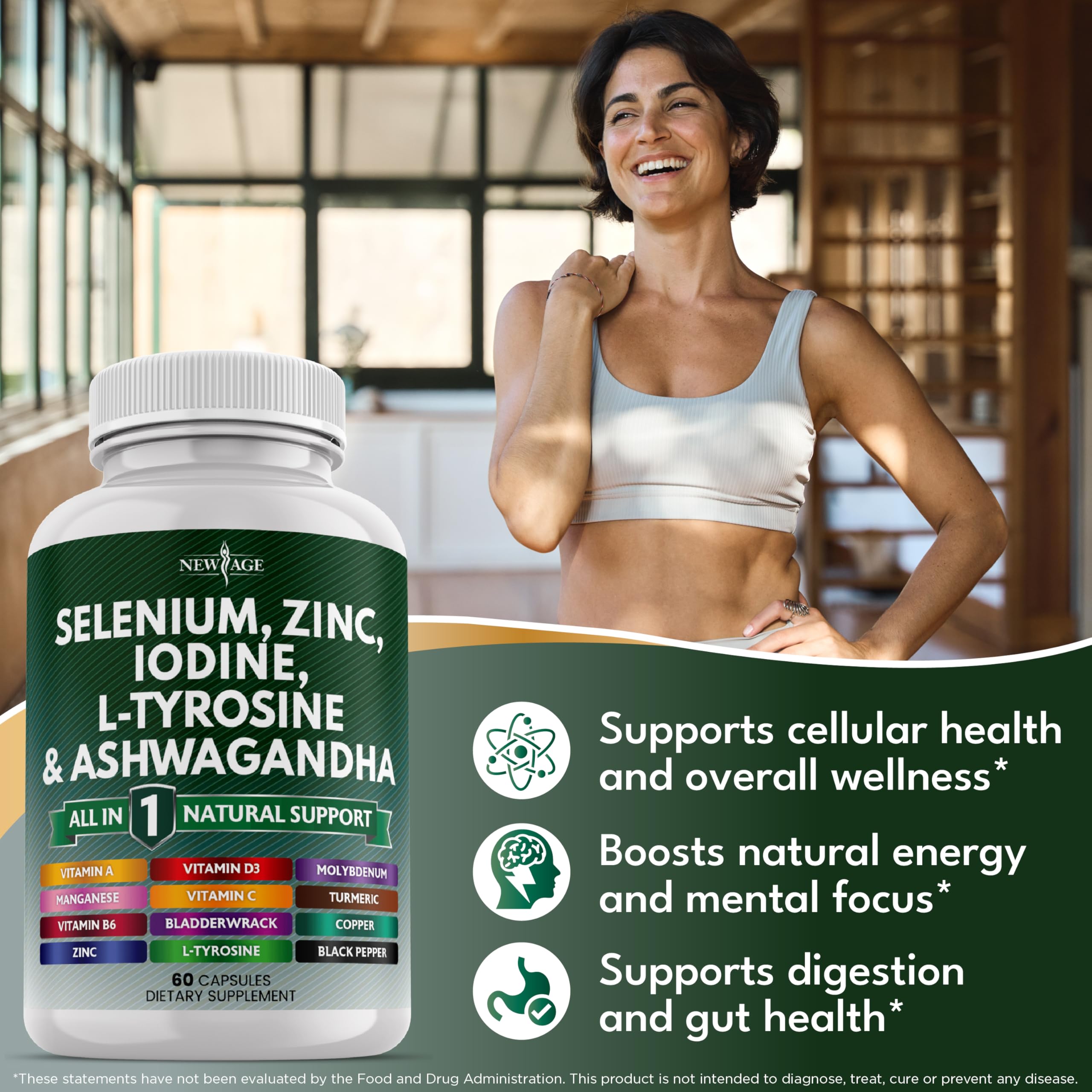 Bladderwrack, turmeric, silica kelp and schizandra included in the formula