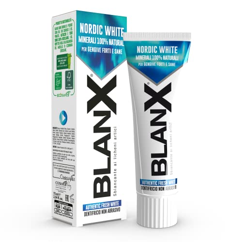 BlanX Nordic White toothpaste packaging 75ml