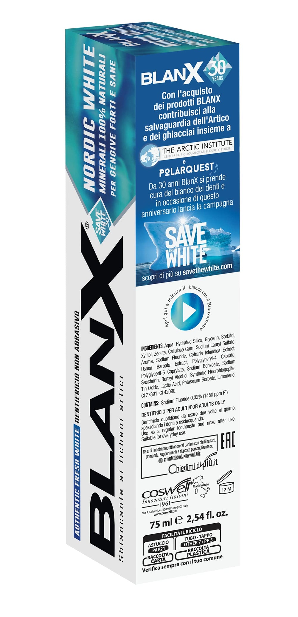 Nordic minerals and bamboo micro-granules in BlanX formula
