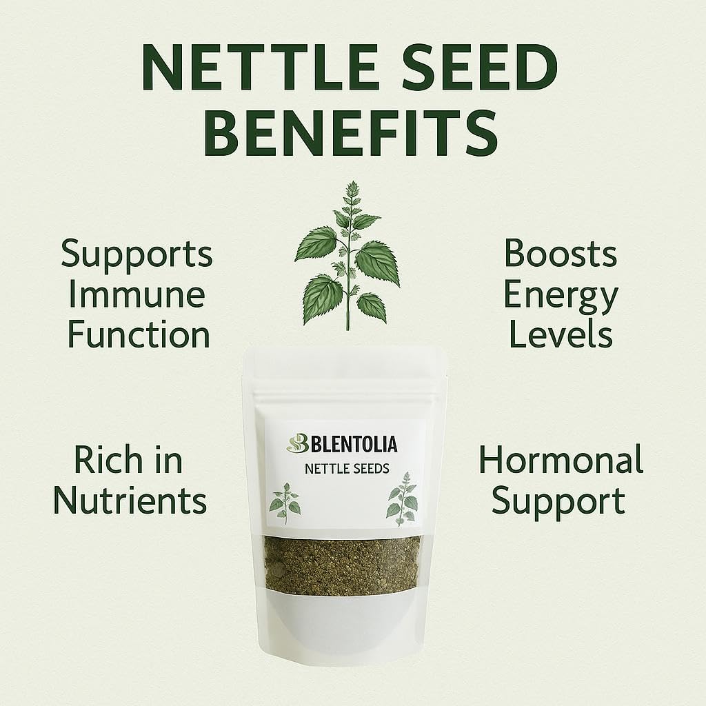 Nettle seeds being brewed into tea
