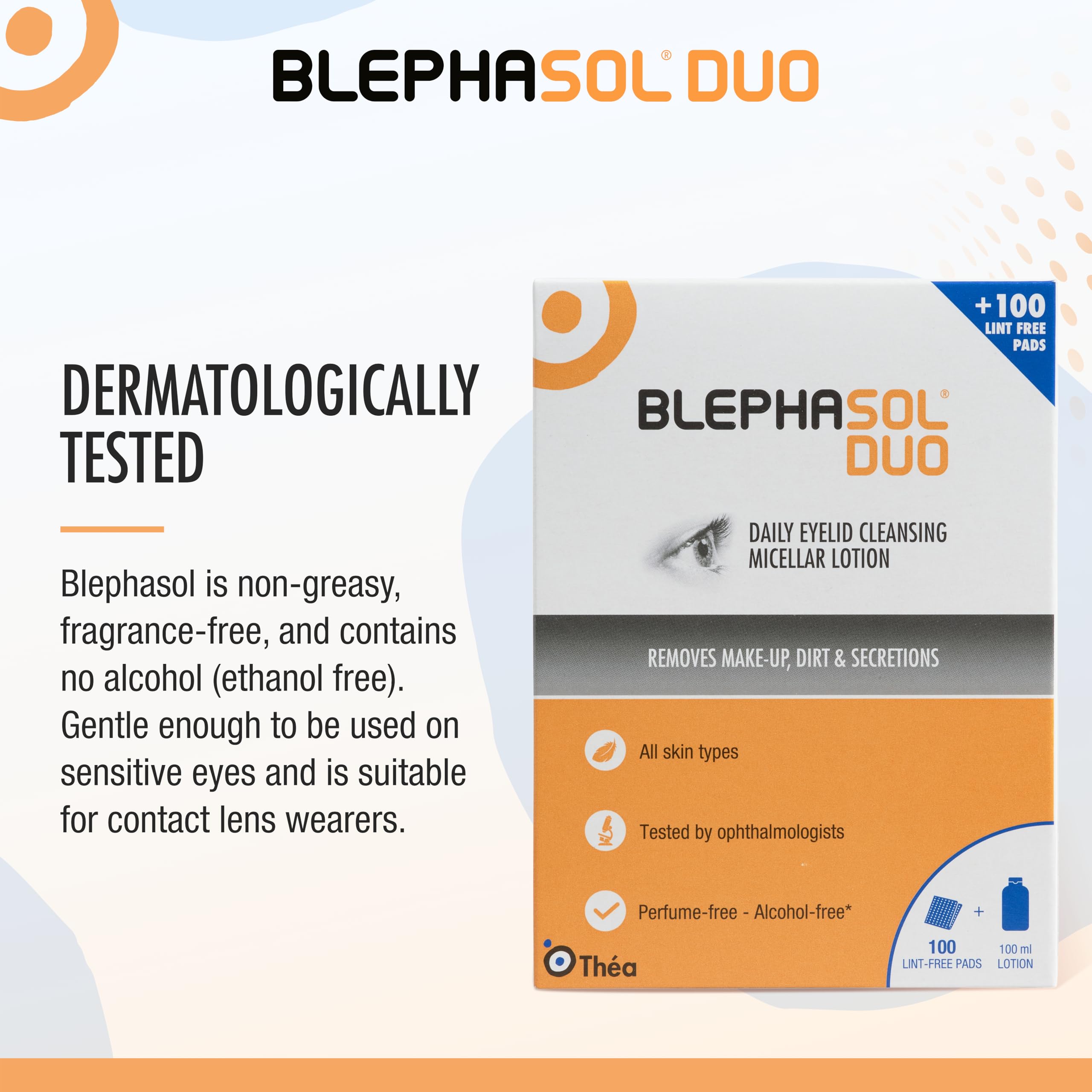 Blephasol Duo 100 cotton pads package