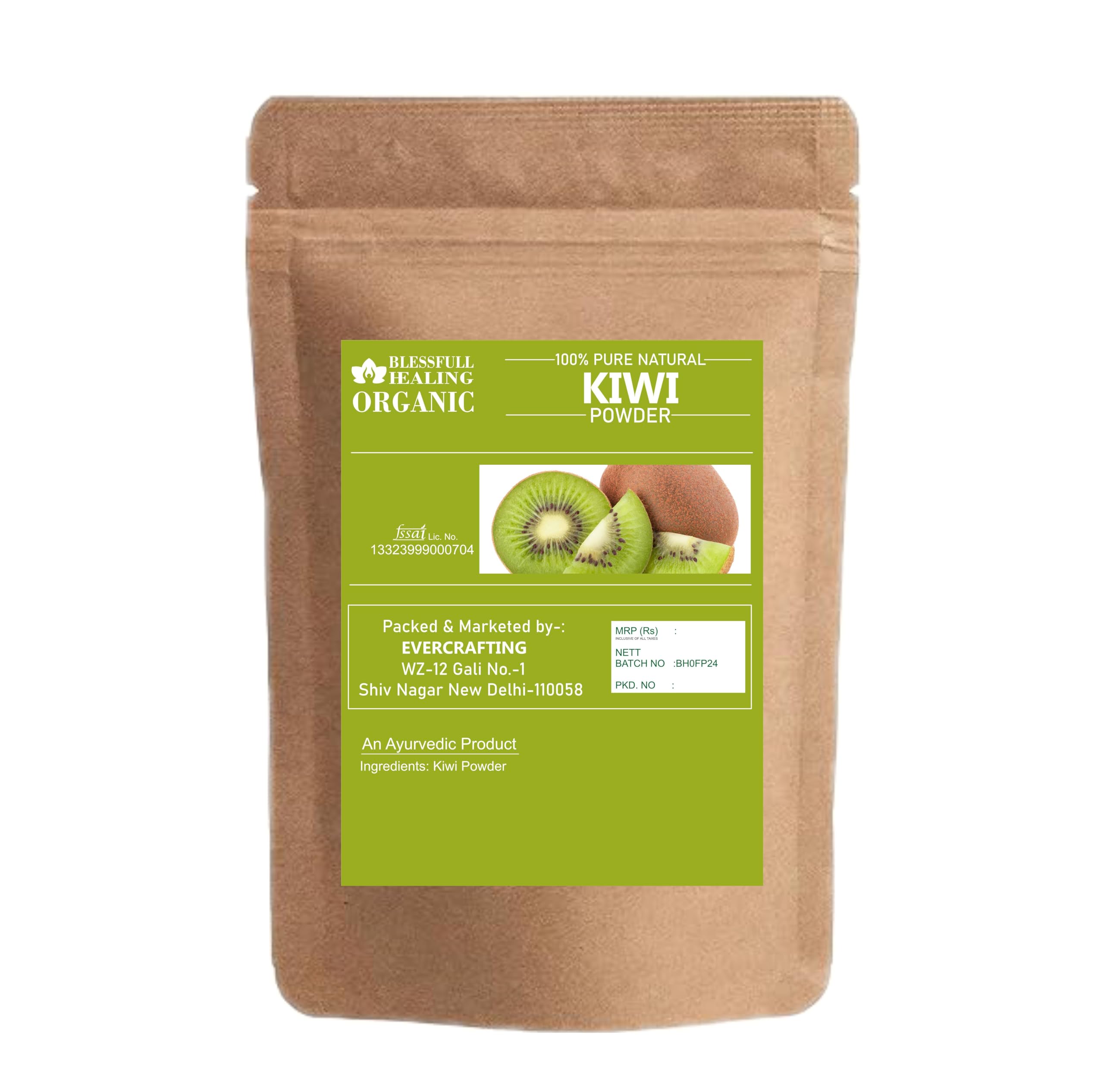 Blessfull Healing Kiwi Powder 100 g back label