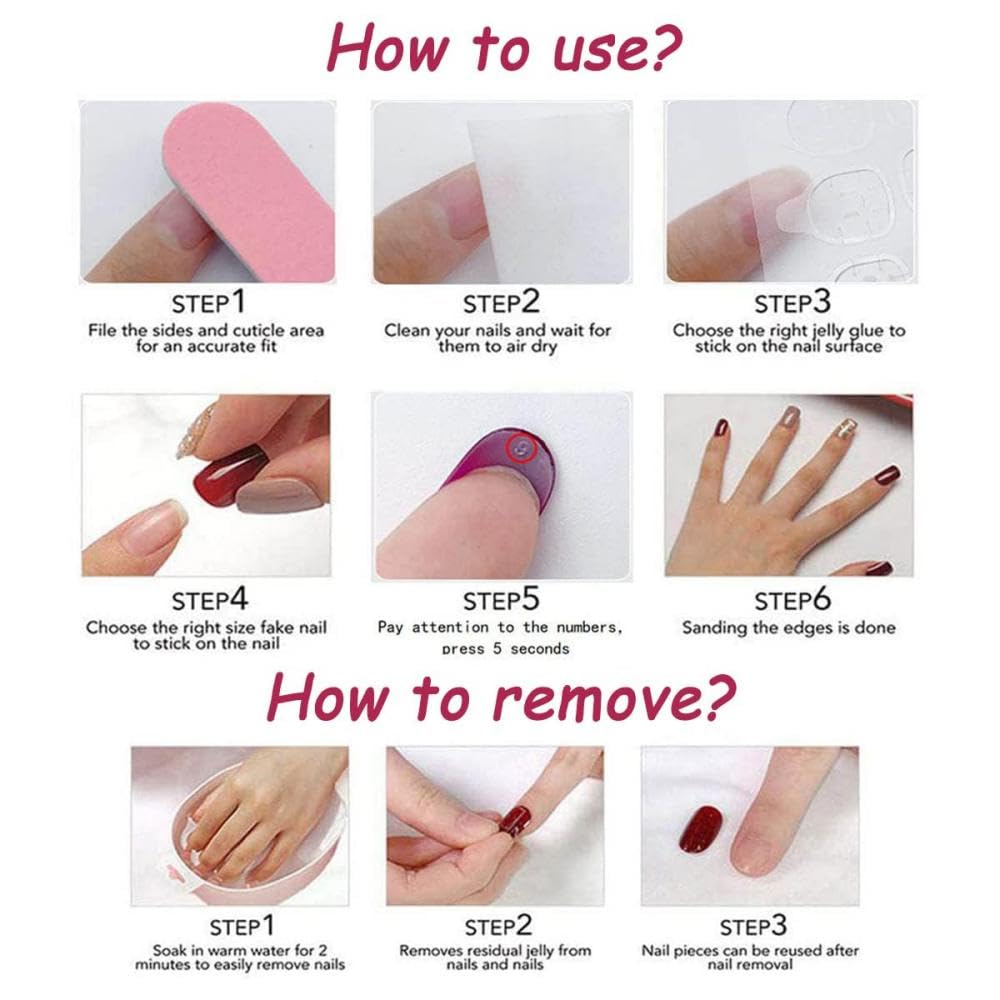 BLGTGH easy-apply nails require 30 seconds to set