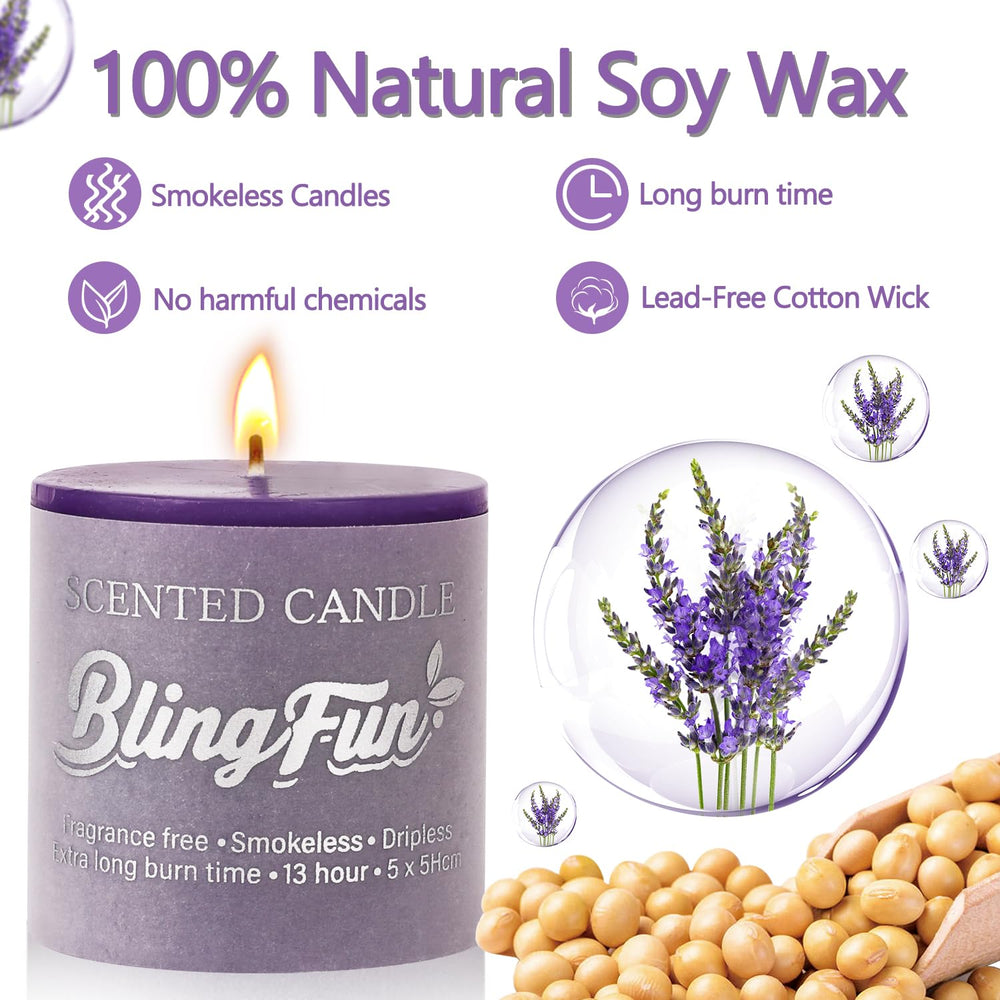 Blingfun flower candle cherry blossoms for fresh floral mood and uplifting spaces.