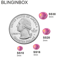 Blinginbox glow glass rhinestones for car plates and home décor