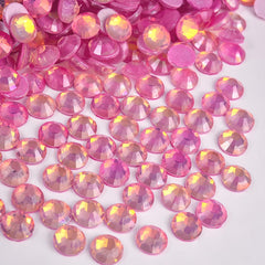 Blinginbox neon glass rhinestones close-up with crystal facets for crafts