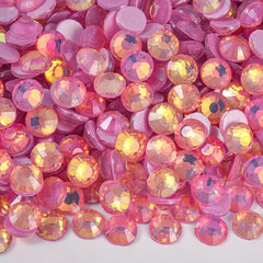 Blinginbox flatback rhinestones ss10 glow on nails under UV light