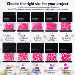 Blinginbox orange neon rhinestones ideal for nail art and DIY tumblers.