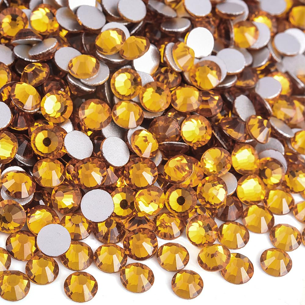 BLINGINBOX topaz rhinestones in SS16, 3.8–4mm, ideal for nail art and crafts.
