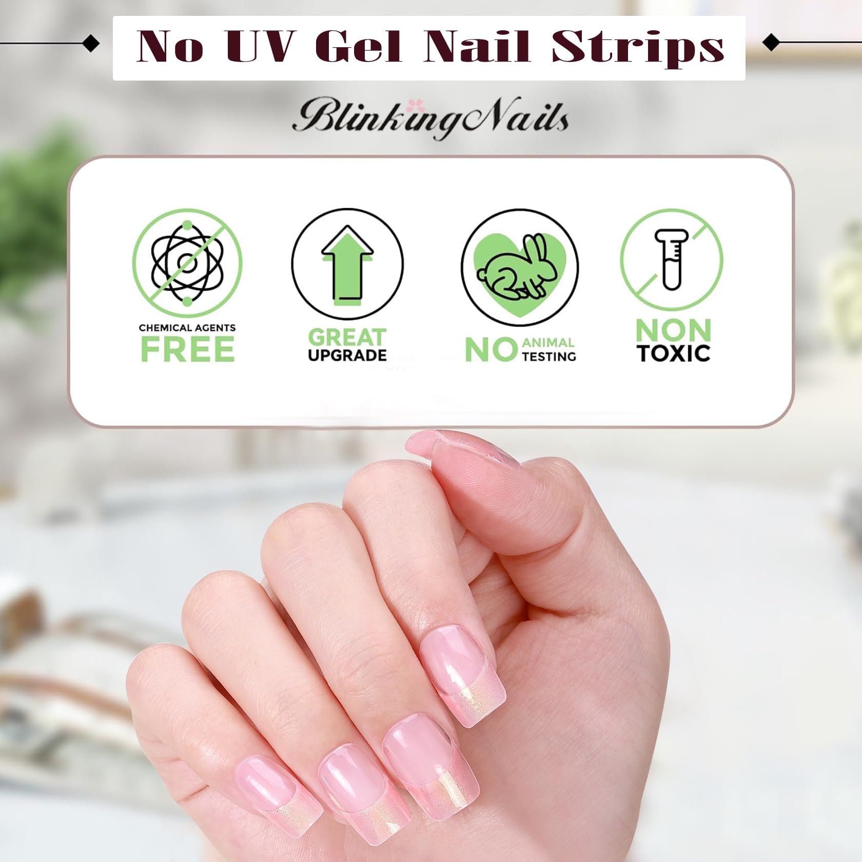 BlinkingNails long-wear-1-2-weeks provides extended shine with proper application