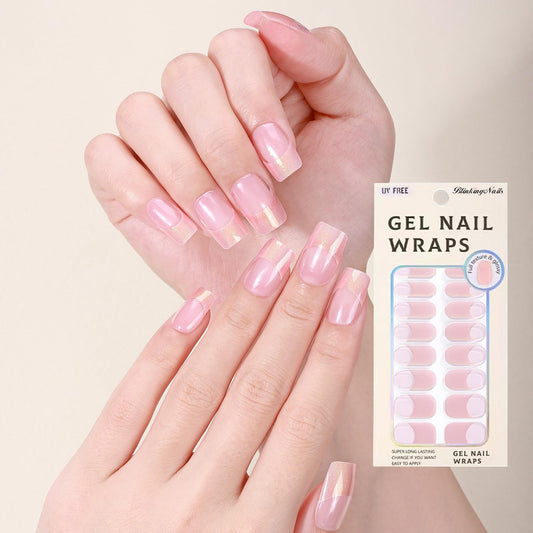 BlinkingNails nail stickers packaging shows a complete at‑home manicure kit for quick results