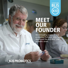 Milk allergen warning on BLIS ThroatHealth packaging