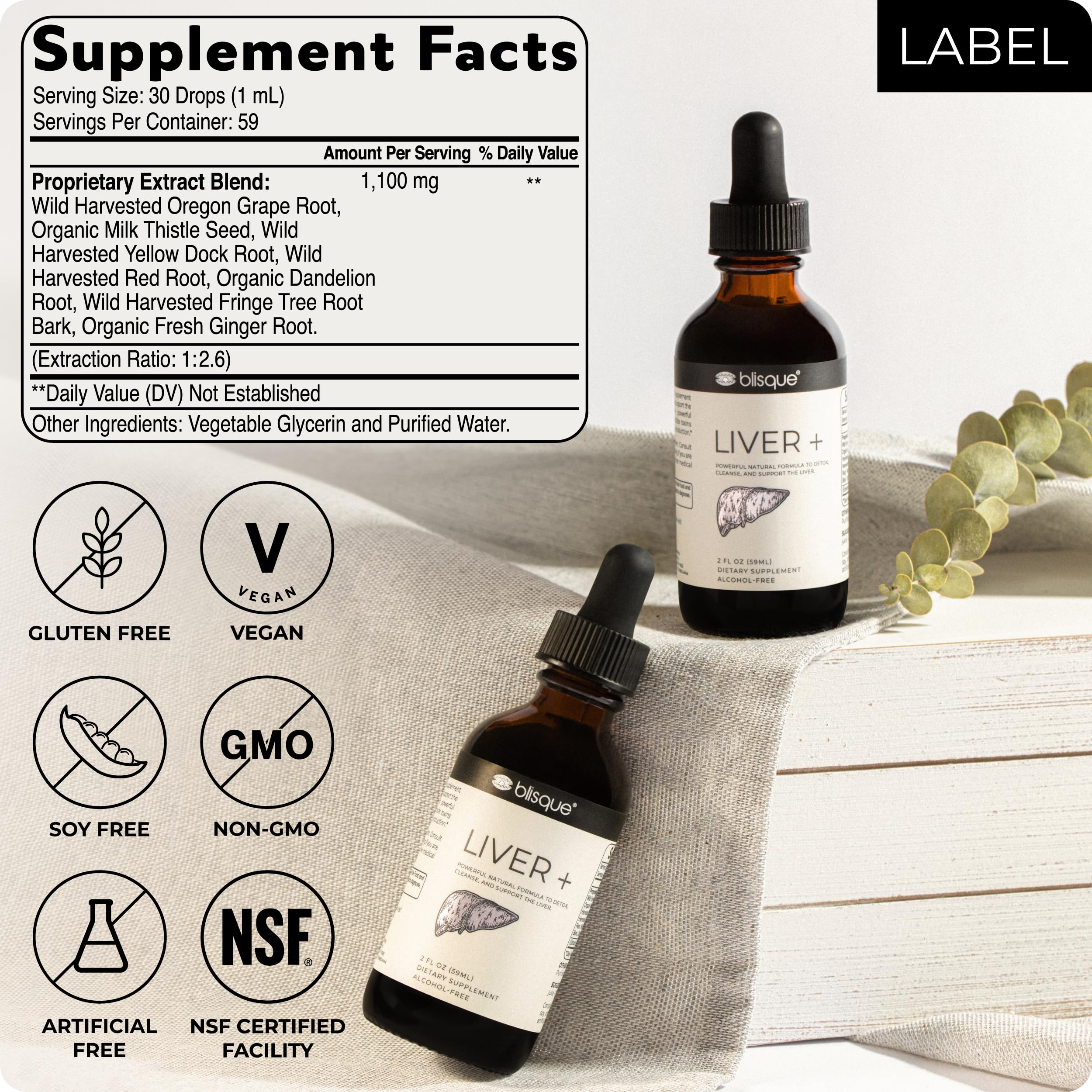 Recommended dosage for Blisque Liver Complex