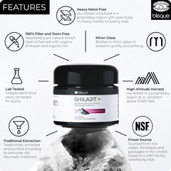 Mineral-rich Shilajit resin with fulvic and humic acids