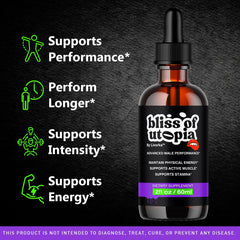 Side view of Bliss of Utopia Drops bottle